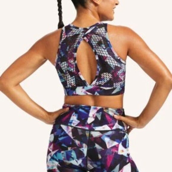 Peloton × WITH “Jewels In Space” High Neck Racerback Sports Bra | Size Large - Picture 2 of 12